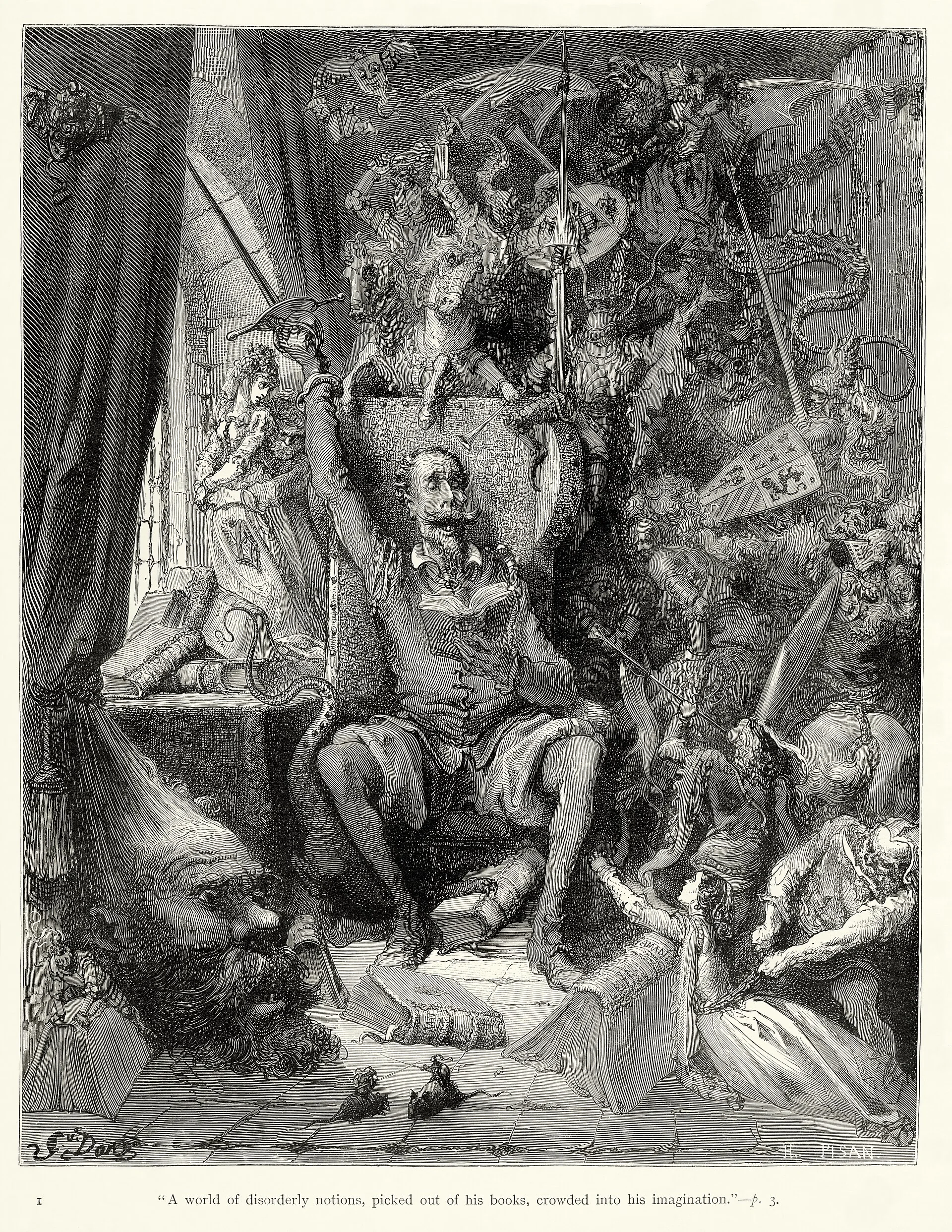 Don Quixote published historical image 1